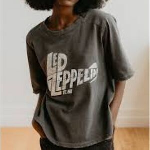 People of leisure Led Zeppelin Mothership 1968 Tee black &‎ silver size S nwt